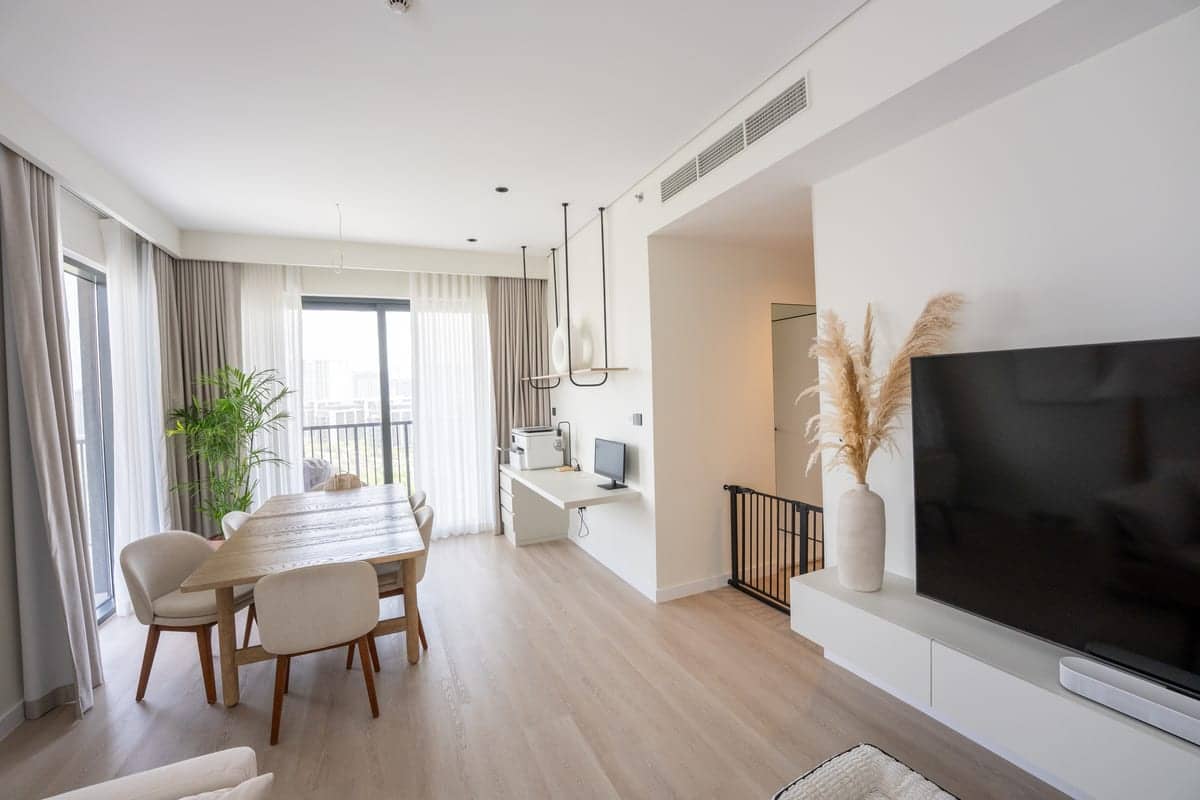 Living dining balcony — renovation in Dubai by Turnkey Renovations