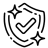Shield with a checkmark icon