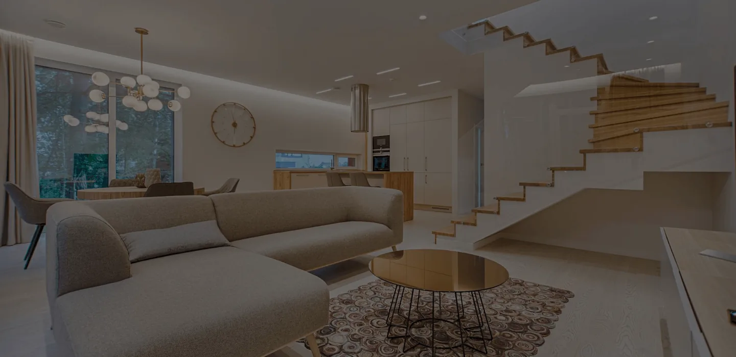 Renovated living space in a Dubai home by Turnkey Renovations